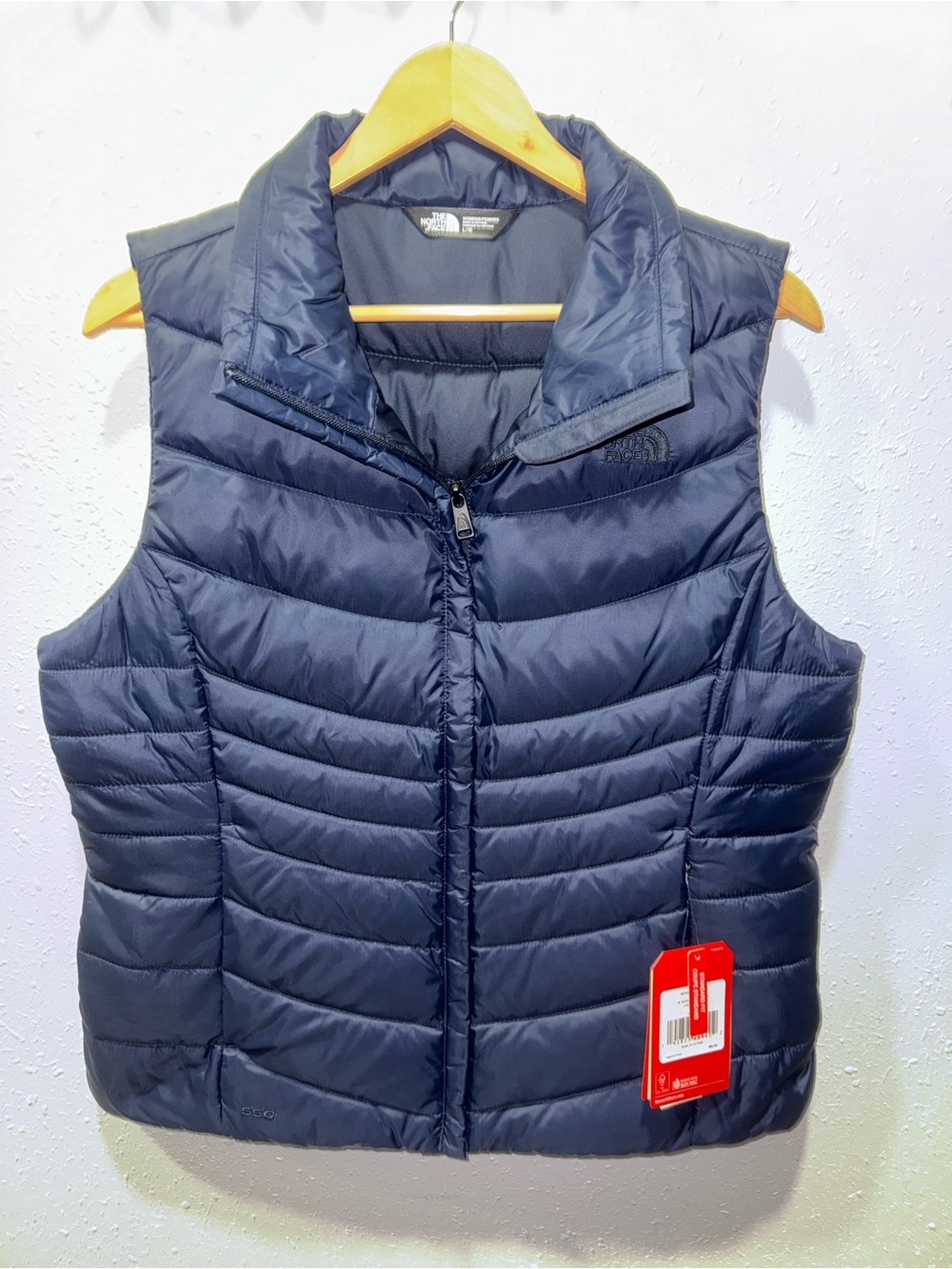The North Face Women's Dark Navy Quilted Packable Vest 550